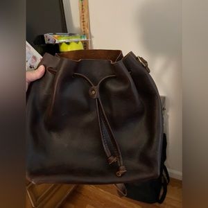 Portland Leather Bucket Bag